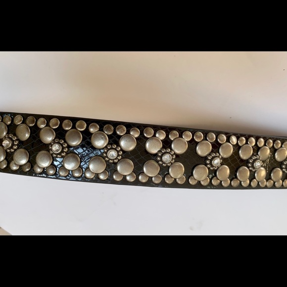 Guess black jeweled belt size small. - Picture 3 of 8